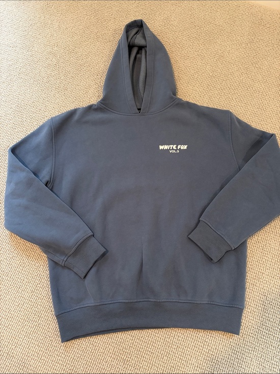 White Fox Boutique Tops - White Fox Boutique Navy Blue Pullover Hoodie